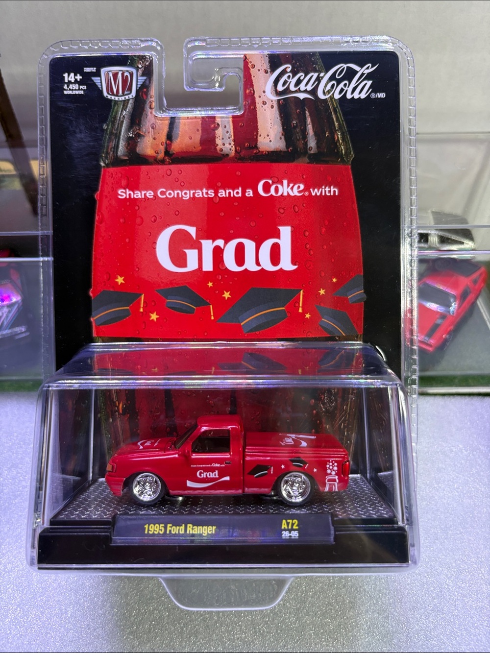 M2 Coca-Cola Red 'Grad' 1995 Ford Ranger Diecast Truck